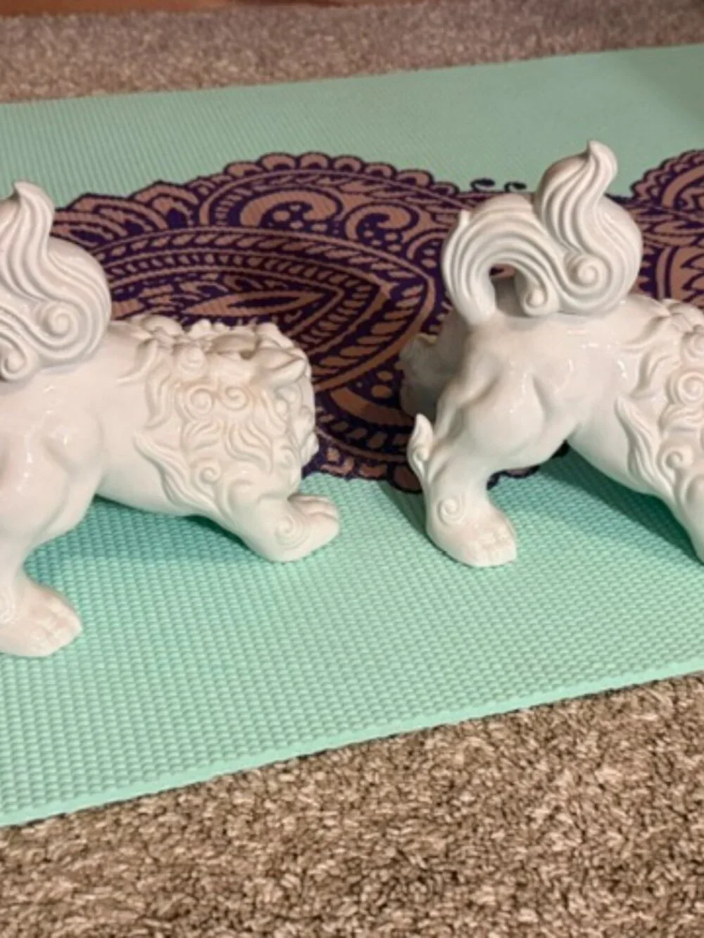 Pair of Foo Dog White Royal Seoul